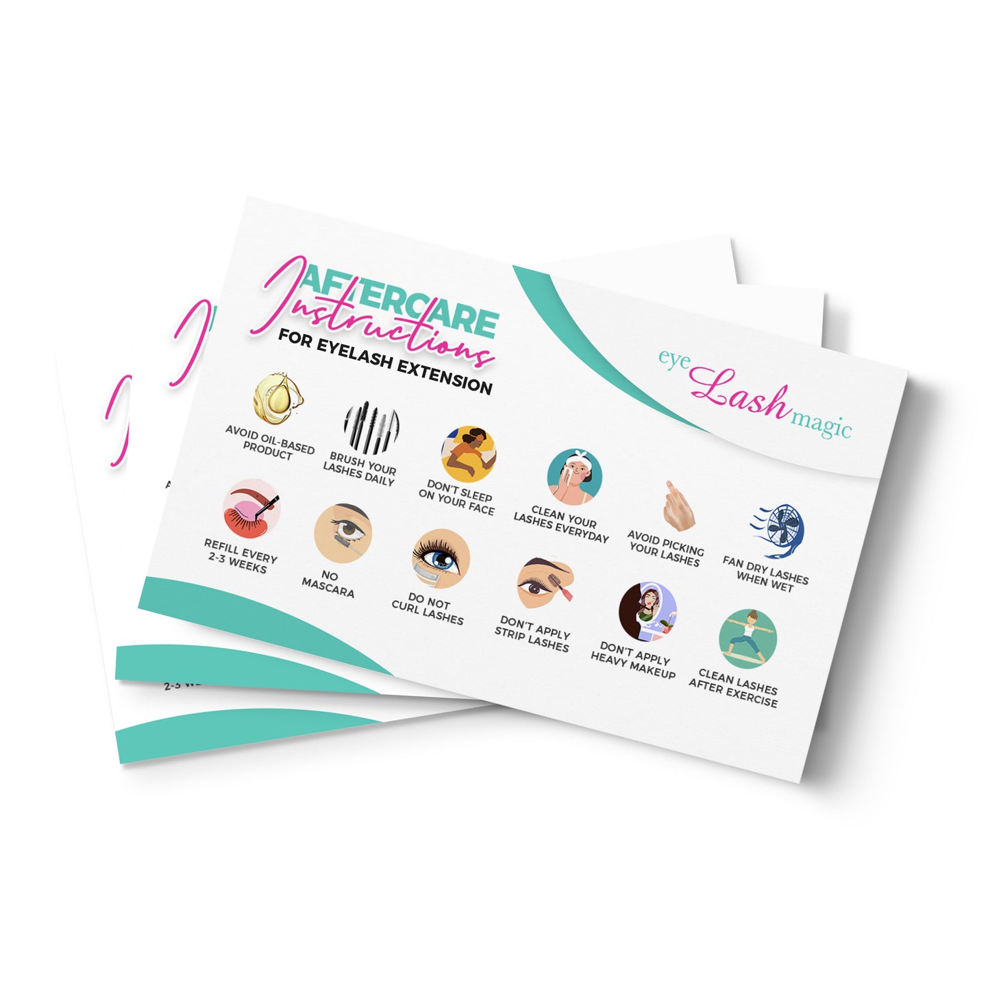 Aftercare Instructions Cards